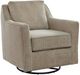 Fusion Furniture Seluna Truffle Vivian Sesame Swivel Glider Chair-0