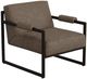 International Furniture Direct Galena Brown/Blacksmithing Matte Black Accent Chair-0