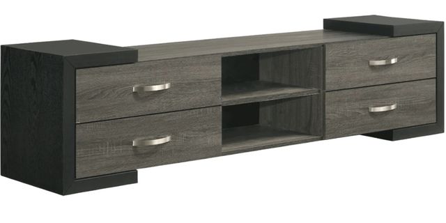 Crown Mark Brant Black/Gray TV Stand-0