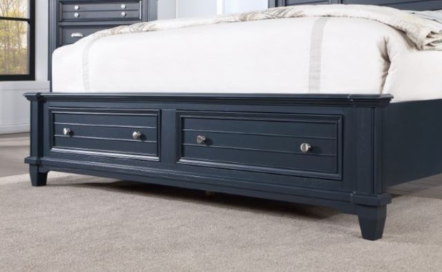 Furniture of America® Manzanillo 4-Piece Slate Blue Queen Bedroom Set-3