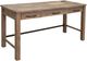 International Furniture Direct Natural Parota Brown Desk-0