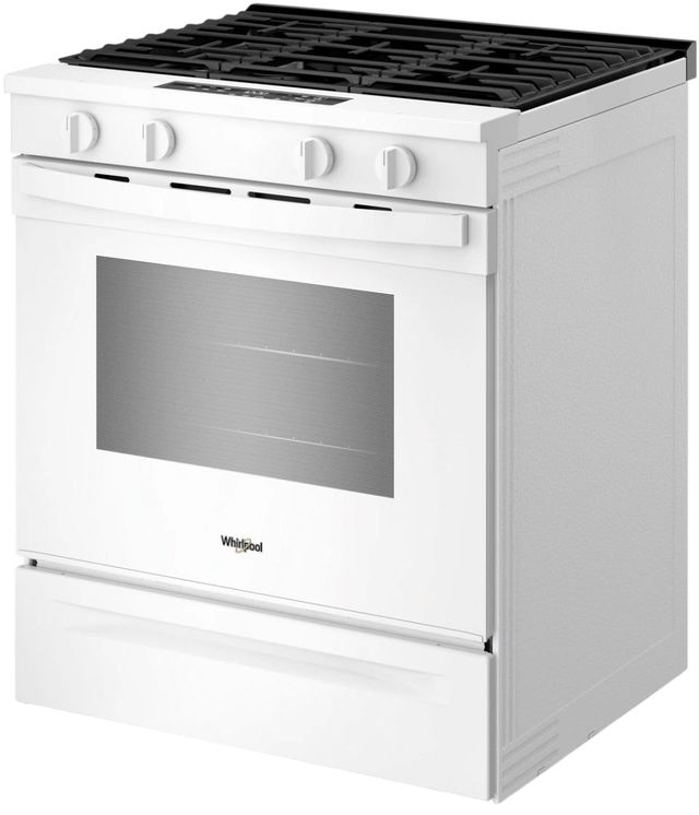 Whirlpool® 30'' White Smart Slide-In Gas Range with No Preheat Mode and Slow Cook-2