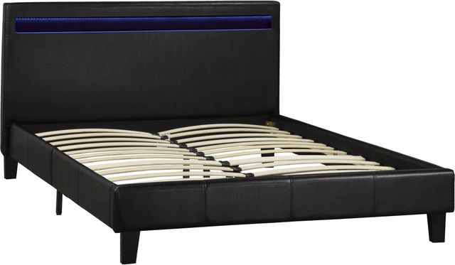 Brassex Inc. Dhara Black Full Platform Bed-0