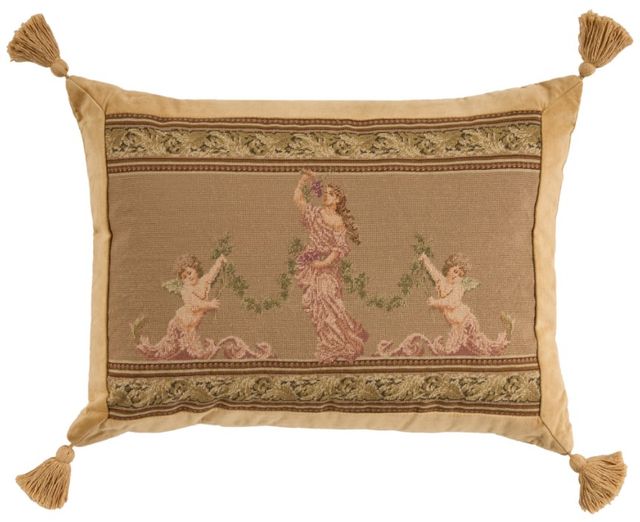 Nourison Home™ Mina Victory Vintage Pillow Taupe 19"x25" Throw Pillow-0