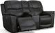 Flexsteel® Crew Raven Power Reclining Loveseat with Console and Power Headrests and Lumbar-2