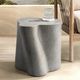 Classic Home Everson Dark Gray Concrete Outdoor Accent Table-1