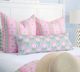 Laura Park Designs Rosemary Stripe Pink Decorative Pillow-2