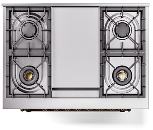 Ilve® Nostalgie II Series 36" Graphite Matte Pro Style Dual Fuel Range-2