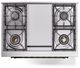 Ilve® Nostalgie II Series 36" Graphite Matte Pro Style Dual Fuel Range-2