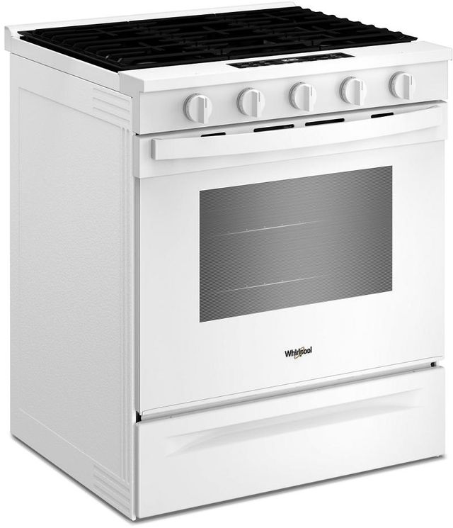 Whirlpool® 30" White Slide-in Gas Range with Air Cooking Technology-2