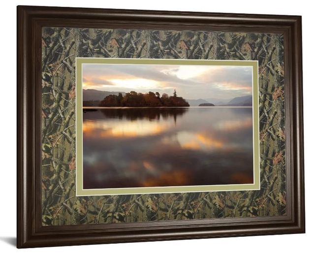 Classy Art Golden Lake by Peter Adams Framed Wall Art-1