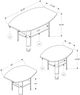 Monarch Specialties Inc. 3 Piece Walnut Table Set-3