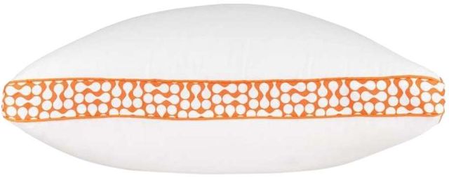 Sierra Sleep® by Ashley® Zepher 2.0 3-in-1 Set of 6 White/Orange Standard Pillows-1
