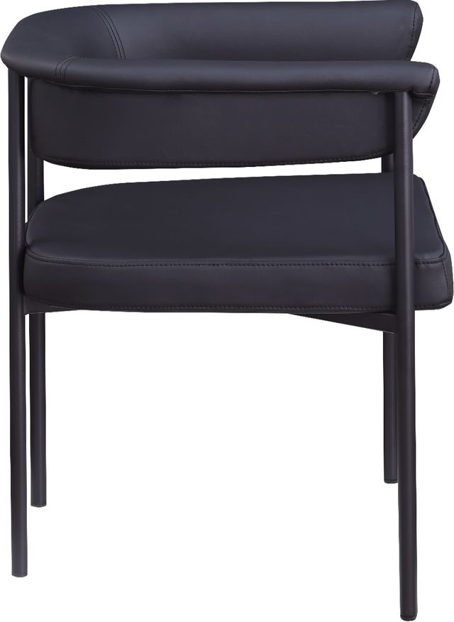 Meridian Furniture Malin Black Vegan Leather Dining Arm Chair-2