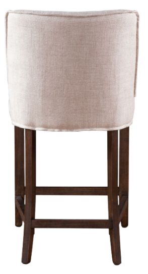 Home Trends & Design Buddy Beige/Dark Brown Counter Stool-2