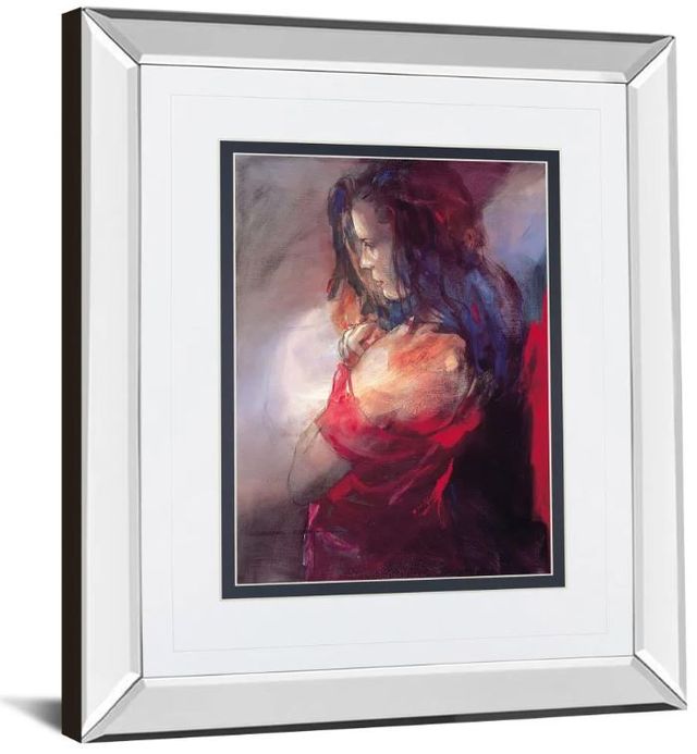 Classy Art Odalisque Il by Christine Comyn Mirror Framed Wall Art-1