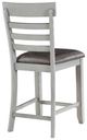 Steve Silver Co. Hyland 7-Piece Charcoal/Stone Gray Counter Dining Set-4