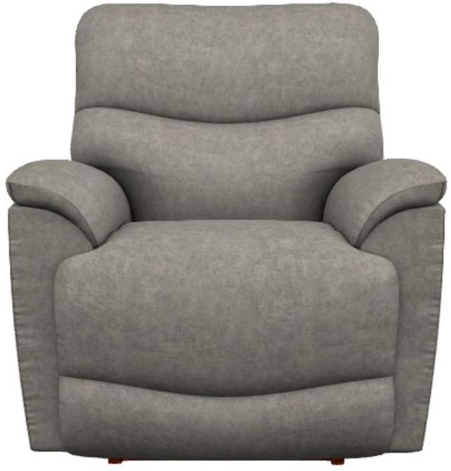 La-Z-Boy® Trouper Charcoal Power Rocking Recliner with Headrest-1