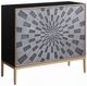 ACME Furniture Quilla Black/Gray Console Cabinet-0