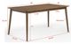 Crown Mark Mills Brown Dining Table-2