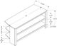 Monarch Specialties Inc. Grey Corner TV Stand-4