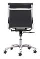 Zuo® Lider Plus Black Armless  Office Chair-3