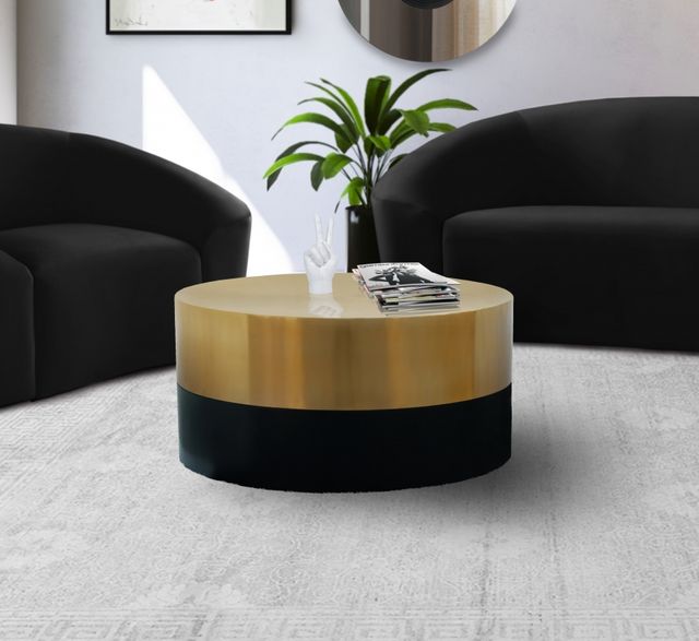 Meridian Furniture Sun Black/Gold Coffee Table-2