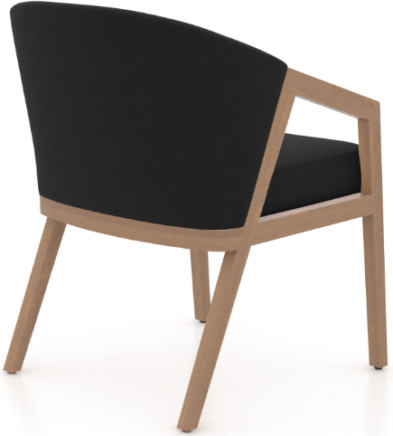Canadel Modern Black/Pecan Washed Arm Chair-3