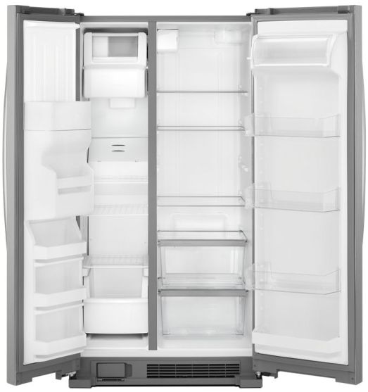 Whirlpool® 36" 24.5 Cu. Ft. Monochromatic Stainless Steel Side-By-Side Refrigerator-1