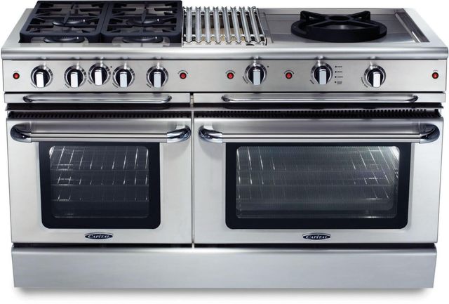 Capital Cooking Precision Series™ 60" Stainless Steel Pro Style Gas Range-0