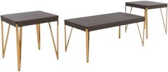 Signature Design by Ashley® Bandyn 3-Piece Brown/Champagne Table Set