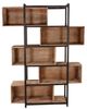 Nest Home Collections Mary Lou Gray Washed Cube Bookcase-2
