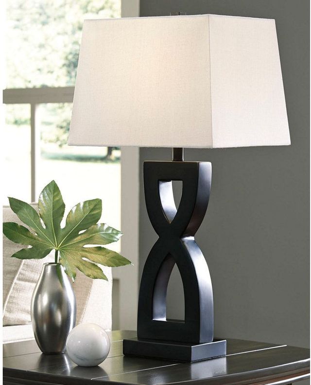Signature Design by Ashley® Amasai Black Table Lamp-0