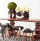 K & K Interiors Black and White 17.5 Inch Cow Hide Stool-1