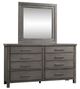 Liberty Furniture Modern Farmhouse Dusty Charcoal Dresser and Mirror-1