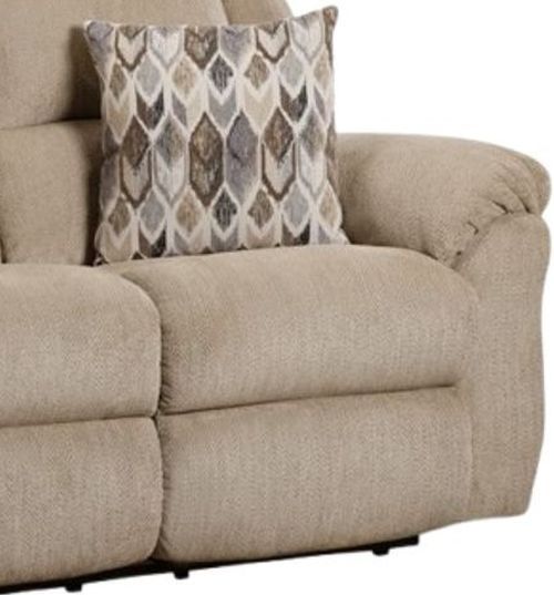 HomeStretch Newport Fawn Manual Reclining Loveseat-2