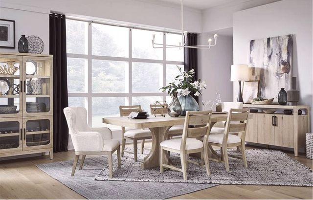 Magnussen Home® Somerset Butternut Trestle Dining Table-2