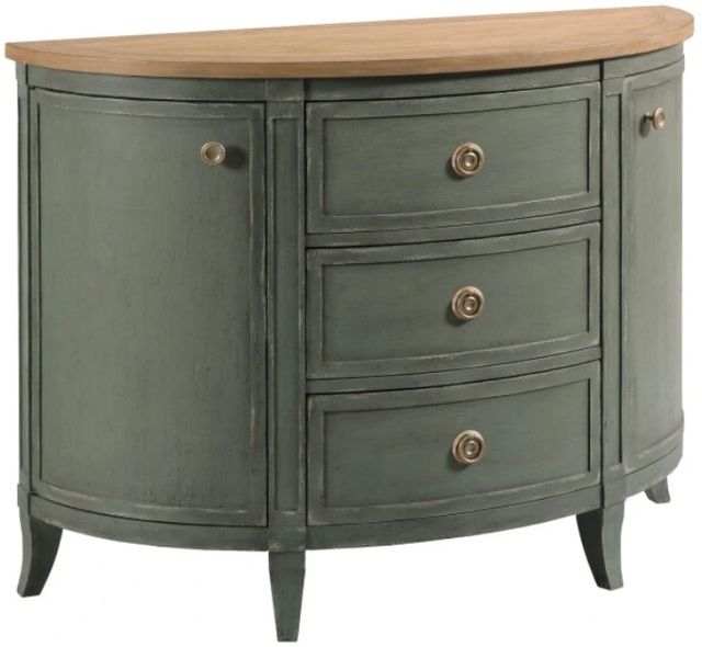 American Drew® Chastain Woodfield Brown/Green Demilune Chest-0