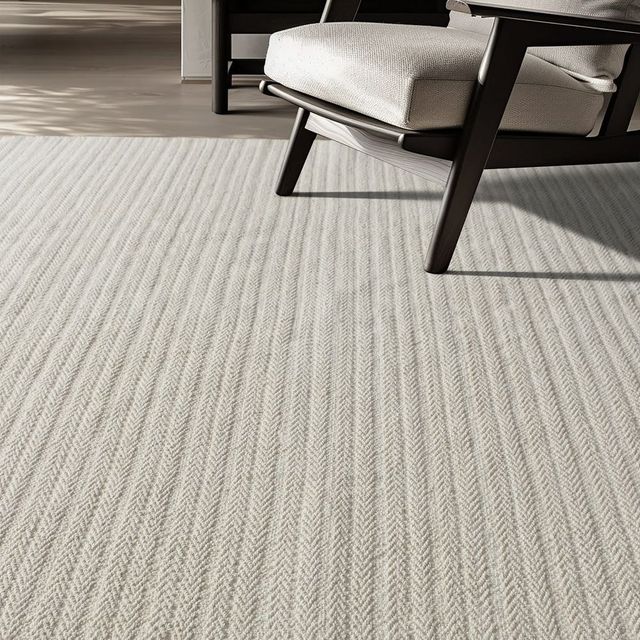 Uttermost® Cele Warm Ivory 5'x8' Polyethylene Terephthalate Indoor-Outdoor Area Rug-1