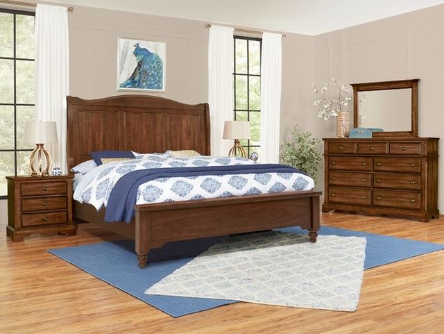 Artisan & Post by Vaughan-Bassett Heritage Amish Cherry California King Sleigh Bed-1