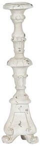 A & B Home Magnesia Weathered White Candle Holder-0