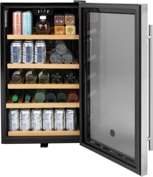 GE® 4.1 Cu. Ft. Stainless Steel Wine Cooler-4