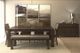 Tomali Ardoise/Trinidad Solid Birch Wood Bench-1