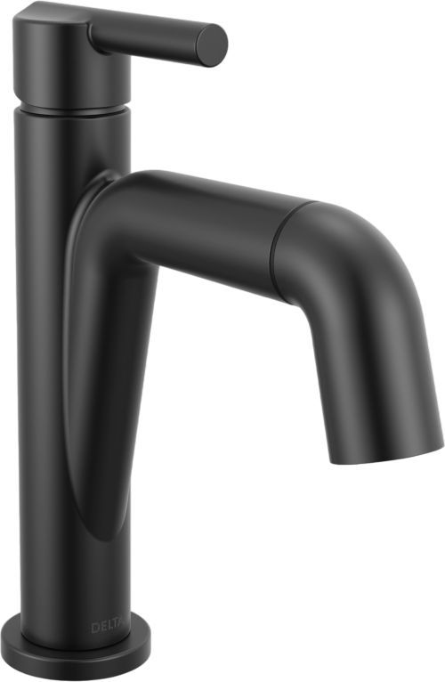 Delta Nicoli® Matte Black Single Handle Pull-Down Bathroom Faucet-0