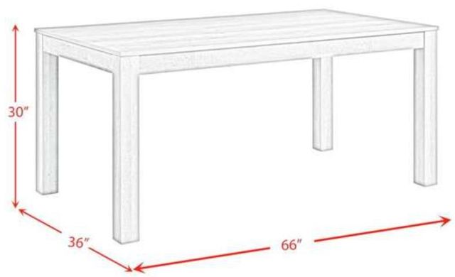 Elements International Eleanor Brown Dining Table-2