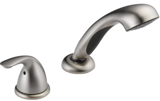 Delta Classic Stainless Hand Shower with Transfer Valve Roman Tub-0