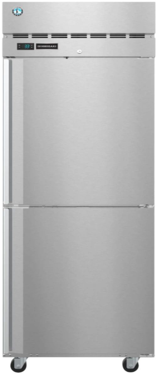 Hoshizaki Steelheart® 28" 24.2 Cu. Ft. Stainless Steel Pass Thru Commercial Refrigerator with Lock-0