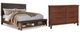 Signature Design by Ashley® Ralene 2-Piece Medium Brown Queen Upholstered Panel Bed Set-0