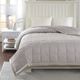 Olliix by Madison Park Grey All Season Hypoallergenic Microfiber Down Alternative King Windom Blanket-5