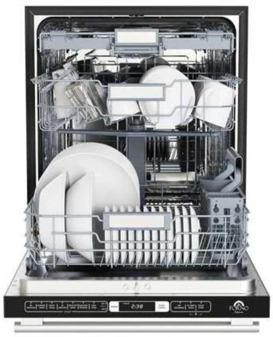 FORNO® Romano Espresso 24" Stainless Steel Top Control Built In Dishwasher -3